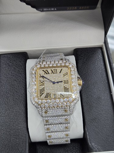 Moissanite watch steel - moissanite, st.steel